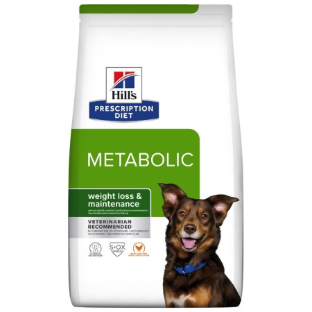 HILL'S PRESCRIPTION DIET Canine Metabolic sausas šunų maistas viščiukas 12 kg