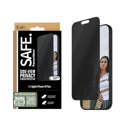 PanzerGlass SAFE privatumo ekrano apsaugos stiklas Apple iPhone 16 Plus