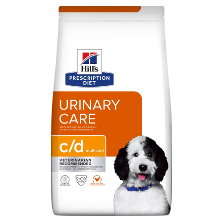 HILL'S PRESCRIPTION DIET Canine c/d Multicare Sausas šunų maistas Viščiukas 12 kg