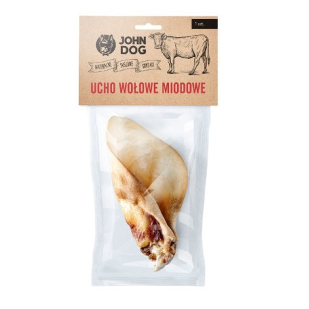 JOHN DOG Jautienos ausis - skanėstas šuniui - 1 vnt.