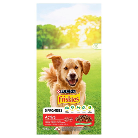 PURINA Friskies Active - sausas maistas šunims - 10 kg