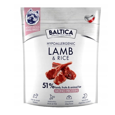 BALTICA Nutraceutic Hipoalerginis S Aviena su ryžiais 1kg