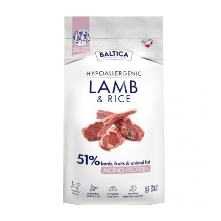 BALTICA Nutraceutic Hipoalerginis M Aviena su ryžiais 3kg