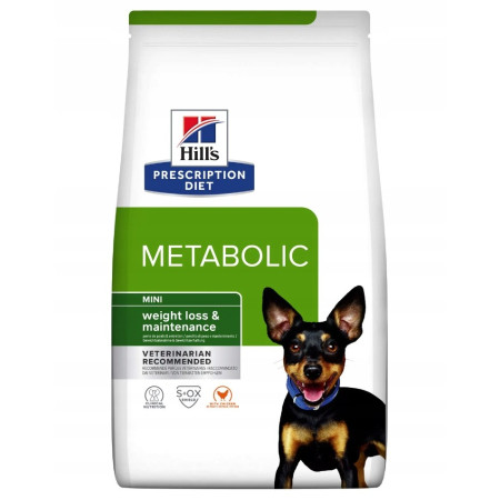HILL'S PRESCRIPTION DIET Canine Metabolic Mini - sausas šunų maistas Viščiukas - 1 kg