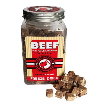 KIWI WALKER Freeze-dried treats Beef - skanėstas šuniui ir katei - 40 g