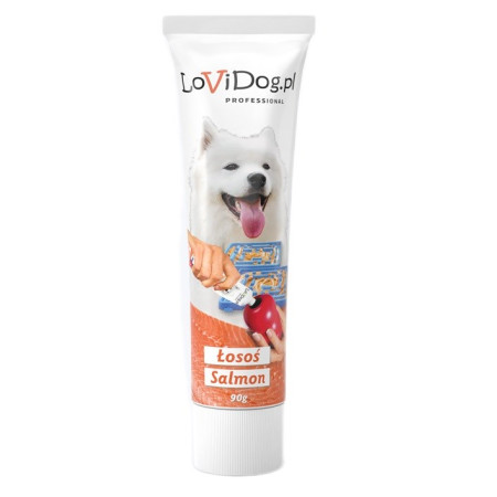 LOVI DOG Lašišos paštetas - skanėstas šuniui - 90g