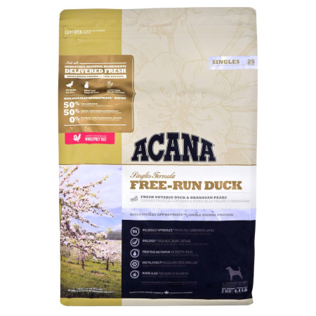 ACANA SINGLES Free-Run Antis - sausas šunų maistas 2kg