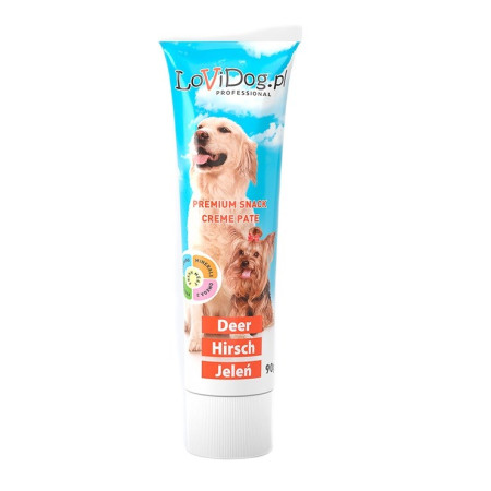 LOVI DOG Elnių pate - skanėstas šuniui 90g
