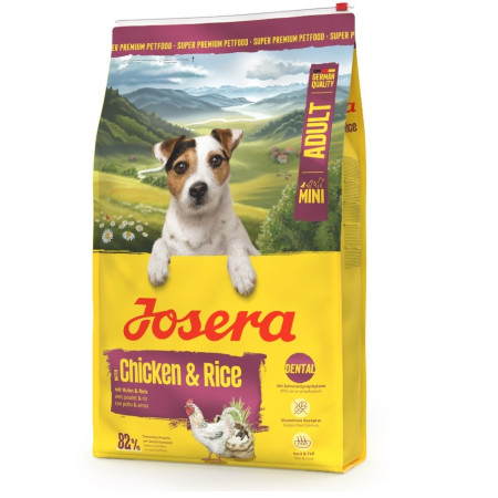 JOSERA Adult Mini Chicken & Rice sausas maistas šunims - 900g