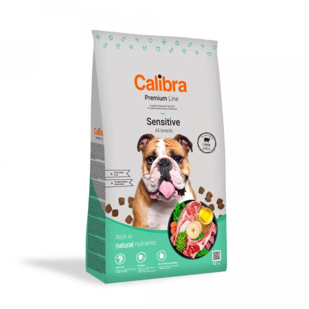 CALIBRA Dog Premium Sensitive ėriena - sausas ėdalas šunims - 12kg