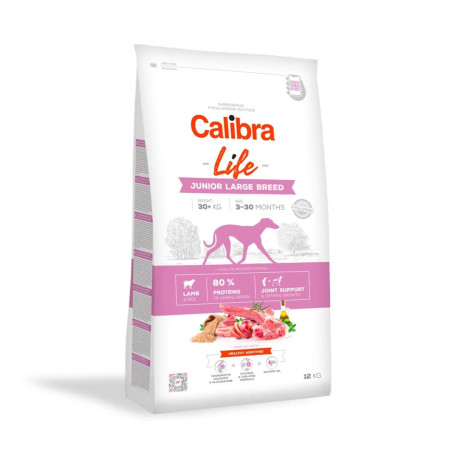 CALIBRA Life Junior Large veislės Aviena - sausas maistas šunims - 12kg