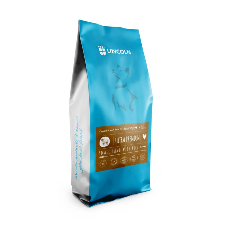 LINCOLN Ultra premium Suaugusiems Mažiems Aviena su ryžiais - sausas maistas šunims - 12kg
