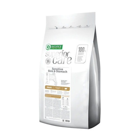 NATURE'S PROTECTION Superior Care Skin & Stomach Suaugusiems Mažiems Aviena - sausas šunų maistas - 10 kg