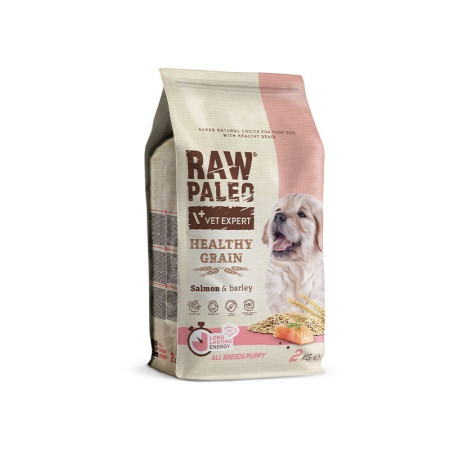 VET EXPERT Raw Paleo Healthy Grain Puppy Lašiša ir miežiai - sausas maistas - 2 kg