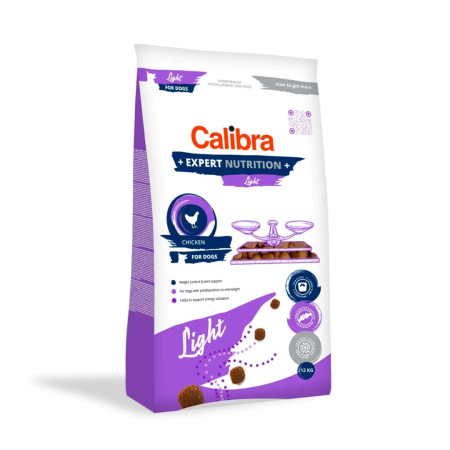 Calibra Dog Expert Nutrition Light - sausas maistas šunims - 12kg