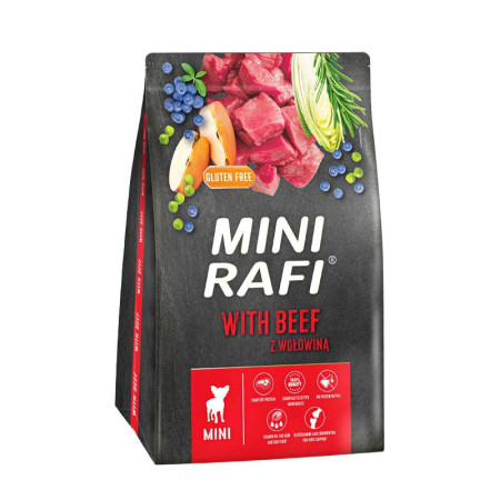 RAFI Mini with beef - sausas maistas šunims - 3kg
