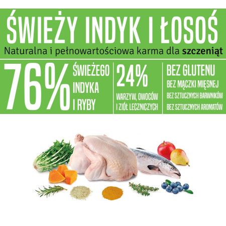 ARQUIVET Fresh Puppy Kalakutiena ir Lašiša - pusiau drėgnas šunų ėdalas - 10kg