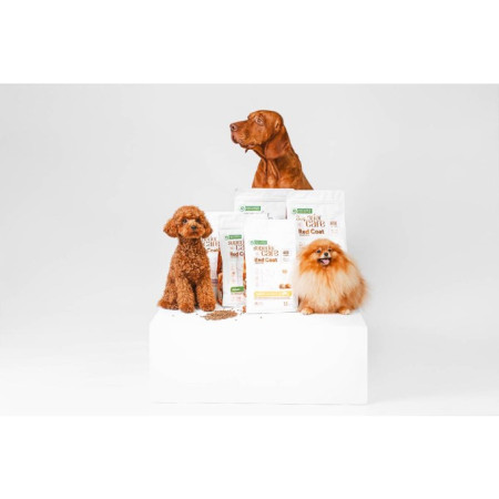 NATURE'S PROTECTION Superior Care Raudono kailio suaugusių mažų veislių šunų maistas be grūdų su lašiša - 10kg