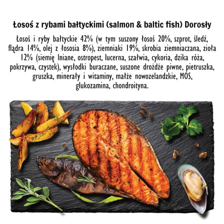 PAKA ZWIERZAKA Lašiša su Baltijos žuvimi M - sausas maistas šunims - 1,5kg