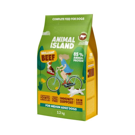ANIMAL ISLAND Puikus Jautienos Maistas - 12kg