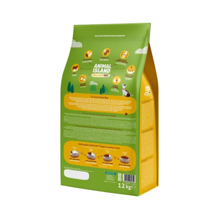 ANIMAL ISLAND Puikus Jautienos Maistas - 12kg