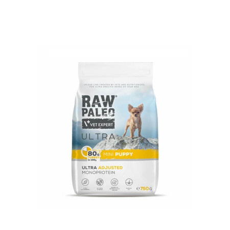RAW PALEO Ultra Mini Šuniukų Maistas su Kalakutiena - 750 g
