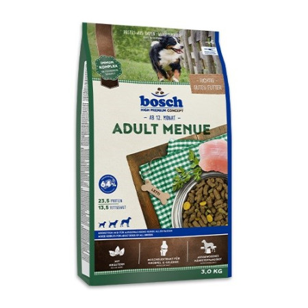 BOSCH Suaugusiųjų Meniu - sausas maistas šunims - 3kg