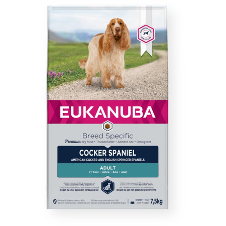 Eukanuba Veislės Specifinis Koker Spanielis 7,5 kg Suaugusių Viščiukas