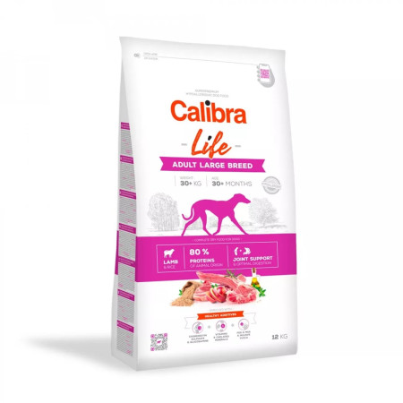 CALIBRA Dog Life Adult Large Breed - ėrienos sausas maistas šunims - 12kg