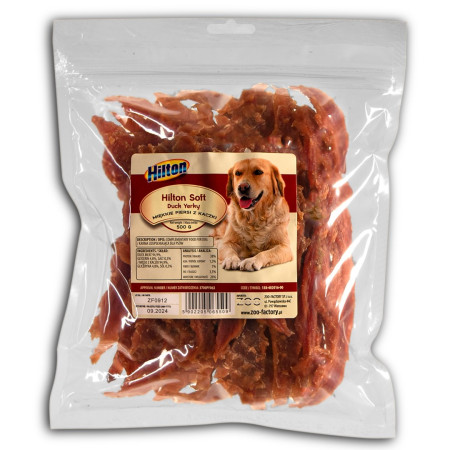 Hilton minkštas antis jerky - skanėstas šunims - 500 g
