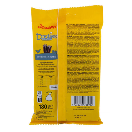 JOSERA Denties vištiena su mėlynėmis - skanėstas šunims - 180g