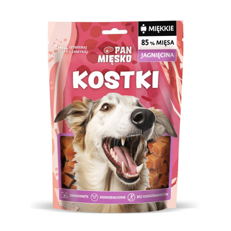 PAN MIĘSKO kvadratai su aviena - skanėstas šuniui - 100g