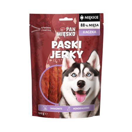 PAN MIĘSKO Jerky su antis - skanėstas šuniui - 100g