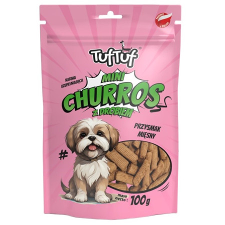 TUF TUF Mini Churros su paukštiena - 100 g