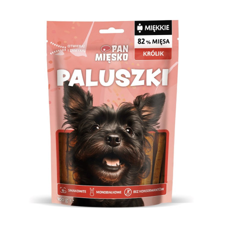 PAN MIĘSKO Triušio lazdos - skanėstas šuniui - 100g