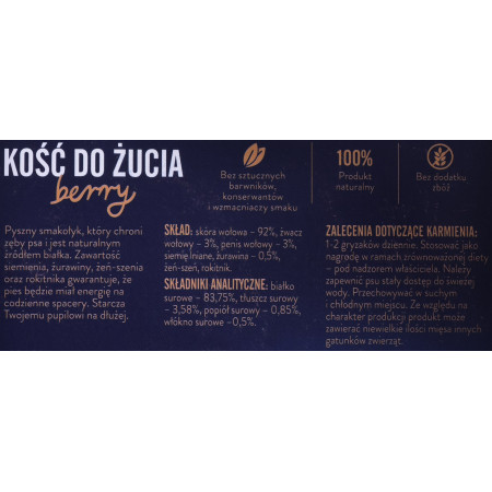 JOHN DOG kramtukas uogų su spanguolėmis - 12 cm