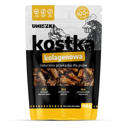 UNISZKI Kolageno kubas - skanėstas šuniui - 100g