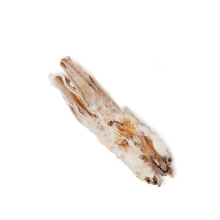 UNISZKI Triušio ausis su kailiu - skanėstas šunims - 2 vnt.