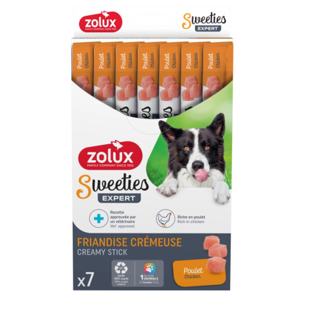 ZOLUX Sweeties su Vištiena - skanėstas šuniui - 7x14g