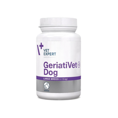 VET EXPERT GeriatiVet Dog Large Breed - palaikomasis preparatas vyresniems šunims - 45 kapsulės
