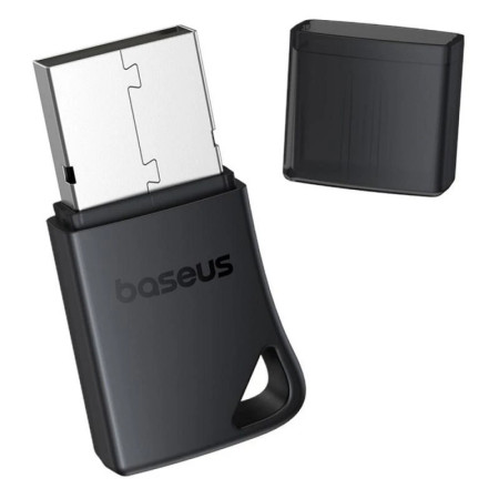 Bluetooth adapteris Baseus BA04+ su Bluetooth 5.4, juodas