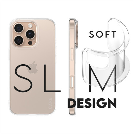 PanzerGlass CARE Fashion dėklas X-Ray Soft Basic iPhone 16 Pro, permatomas