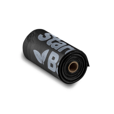 STARCHBAG BIO kompostuojami maišeliai ekskrementams juodi – 8x15 vnt.