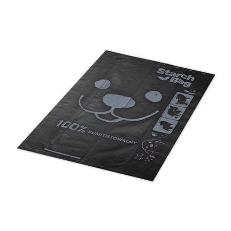 STARCHBAG BIO kompostuojami maišeliai ekskrementams juodi – 8x15 vnt.