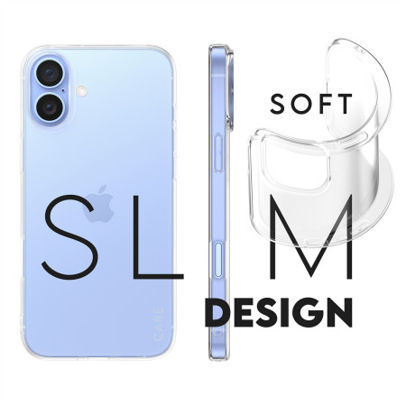 PanzerGlass CARE Fashion dėklas X-Ray Soft Basic iPhone 16 Plus, permatomas