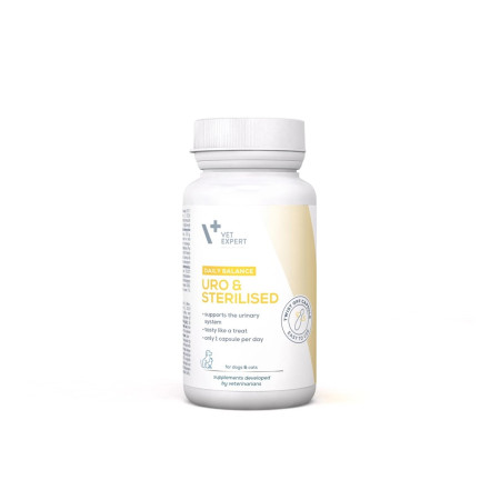 VETEXPERT Uro & Sterilised - papildai šunims ir katėms - 30 vnt.