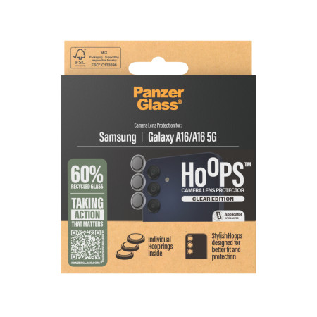 PanzerGlass ® Hoops® Kamera objektyvo apsaugos stiklas Samsung Galaxy A16 | A16 5G