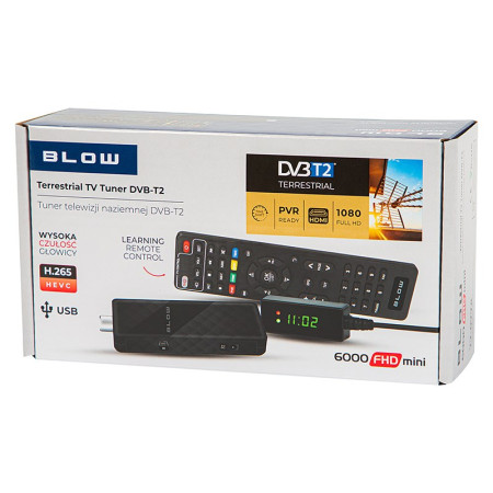 BLOW Tuner DVB-T2 6000FHD MINI H.265