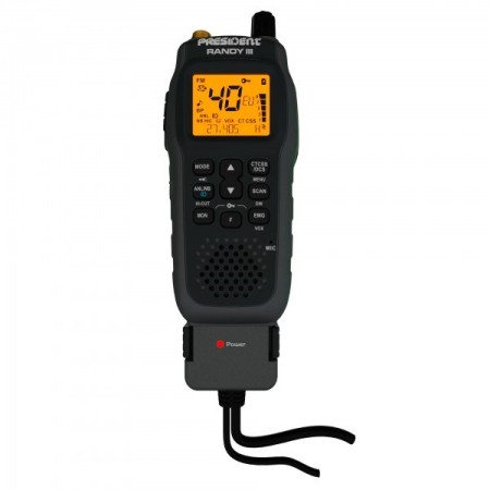 President Randy ASC AM/FM CB Nešiojamasis radijas juodas