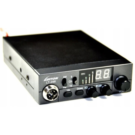 Luiton LT-298 ASQ AM/FM CB radijo imtuvas su cigarečių žiebtuvėlio kištuku juodas